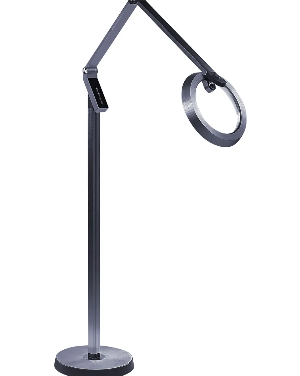 Stehlampe Led Dunkelgrau 170 Cm Rund Carina