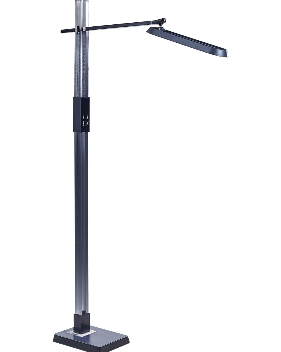 Stehlampe Led Dunkelgrau 144 Cm Rechteckig Aquarius