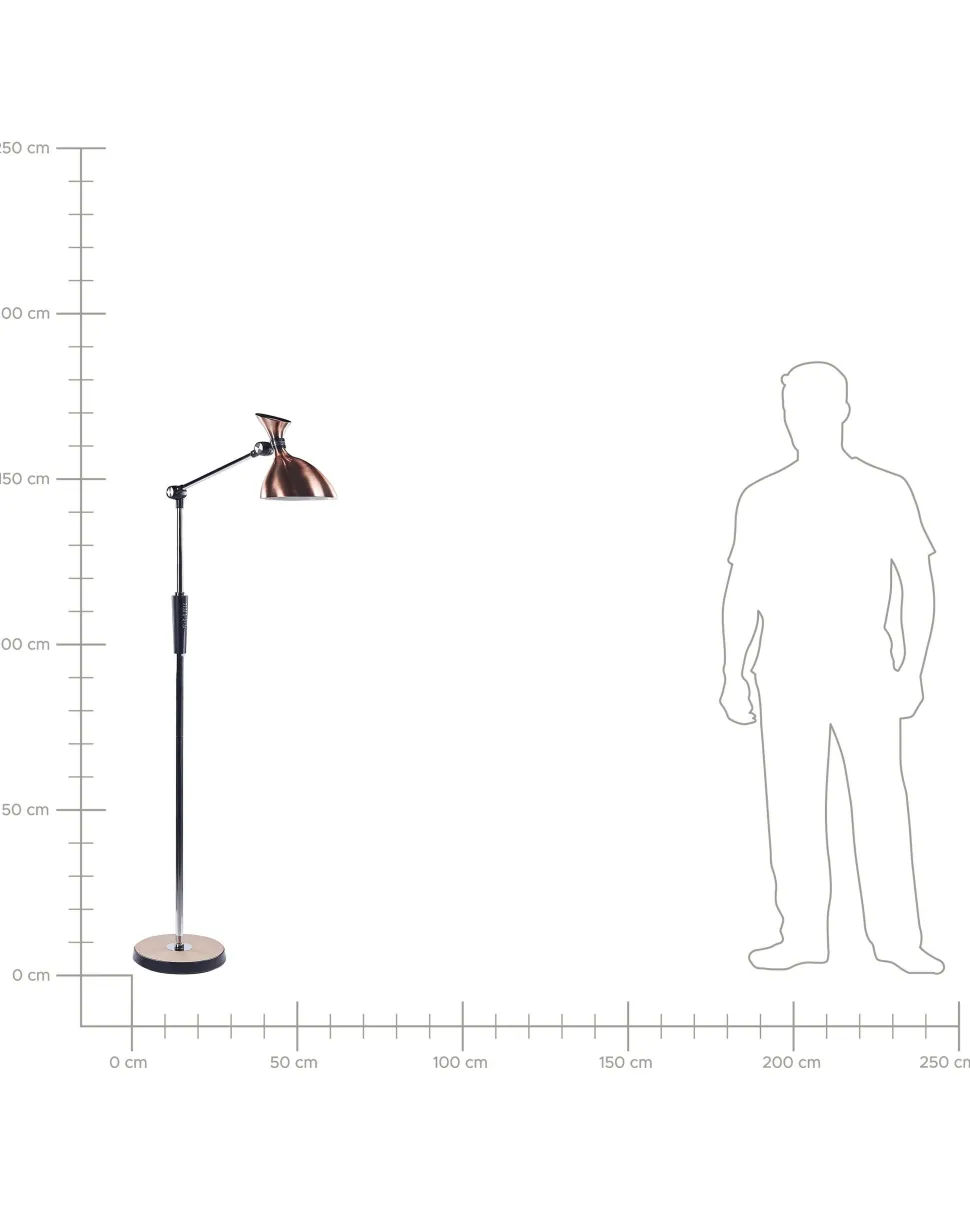 Stehlampe Led Kupfer 169 Cm Andromeda