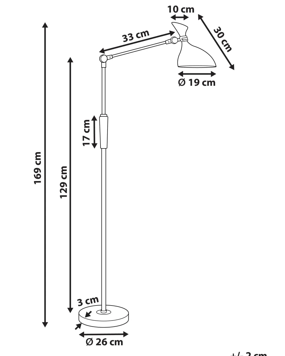 Stehlampe Led Kupfer 169 Cm Andromeda