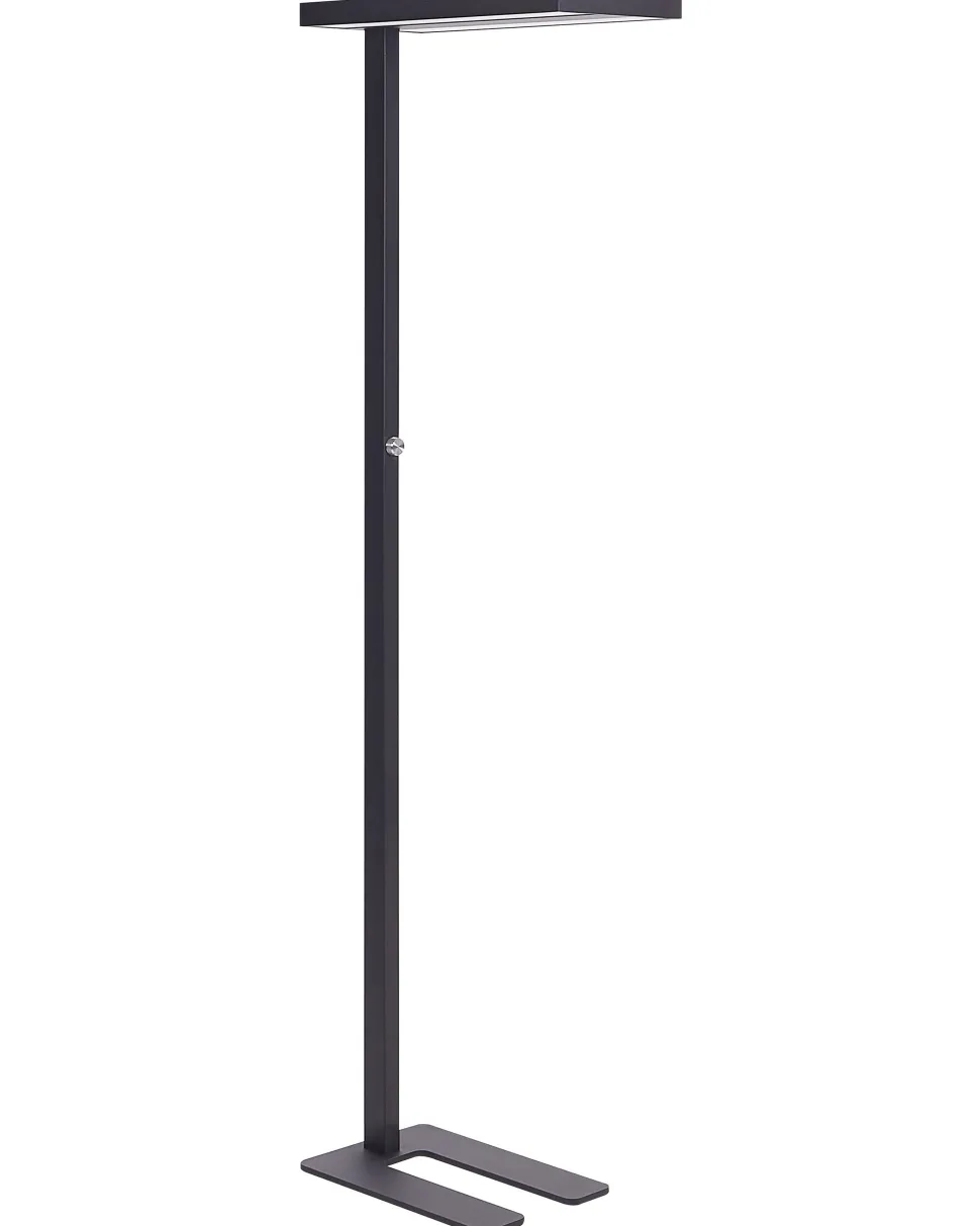 Stehlampe Led Metall Schwarz 197 Cm Rechteckig Taurus