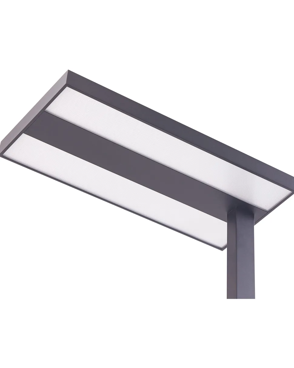 Stehlampe Led Metall Schwarz 197 Cm Rechteckig Taurus