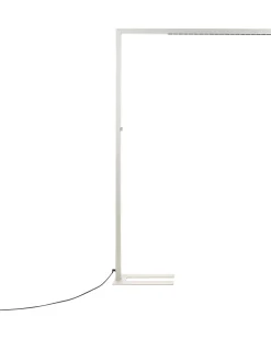 Stehlampe Led Metall Silber 194 Cm Rechteckig Sagitta