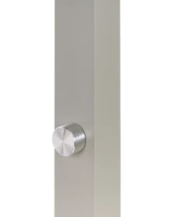 Stehlampe Led Metall Silber 194 Cm Rechteckig Sagitta