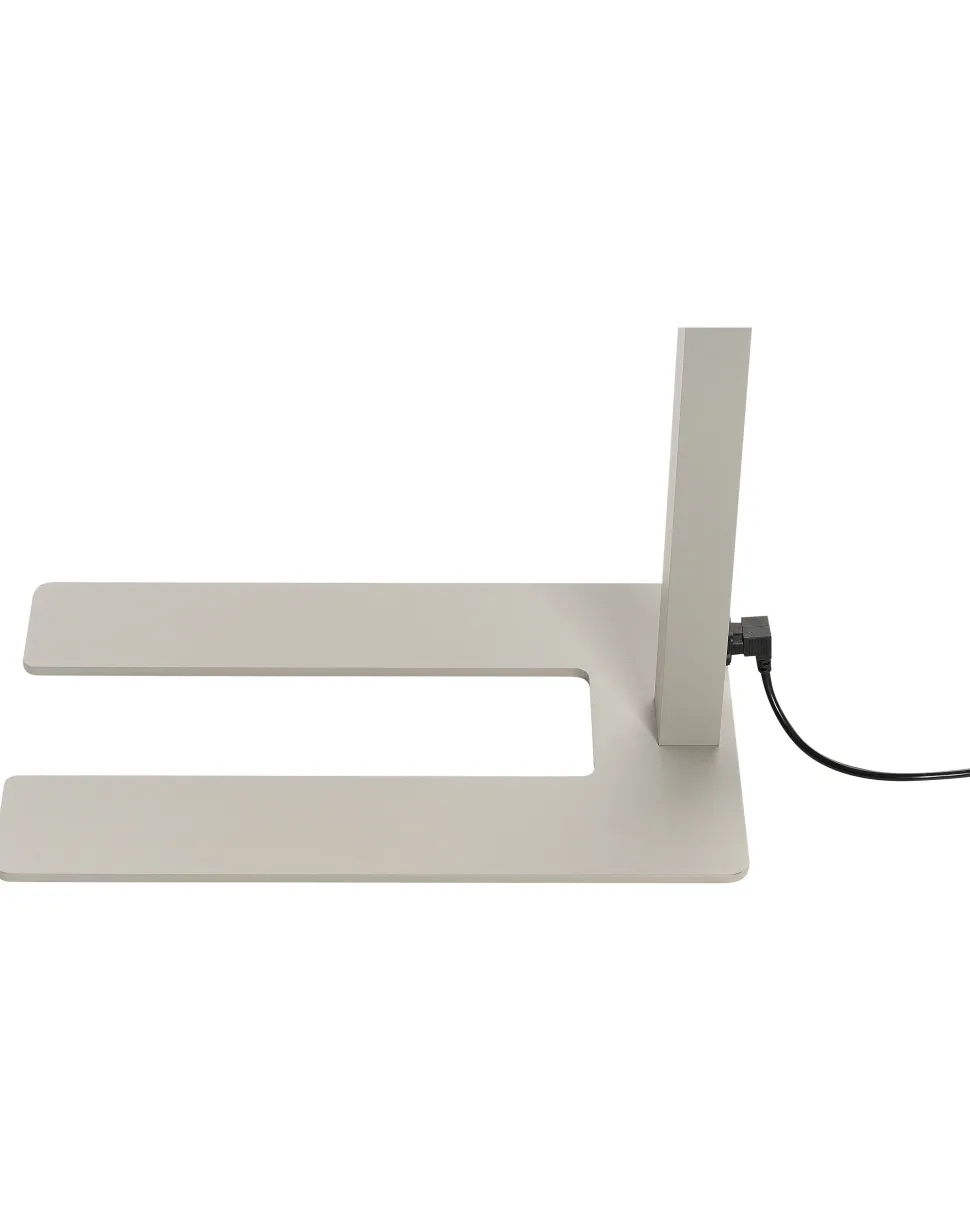Stehlampe Led Metall Silber 194 Cm Rechteckig Sagitta