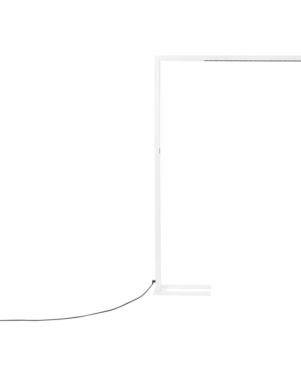 Stehlampe Led Metall Weis 194 Cm Rechteckig Mensa