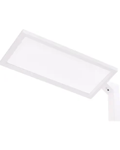 Stehlampe Led Metall Weis 196 Cm Rechteckig Orion