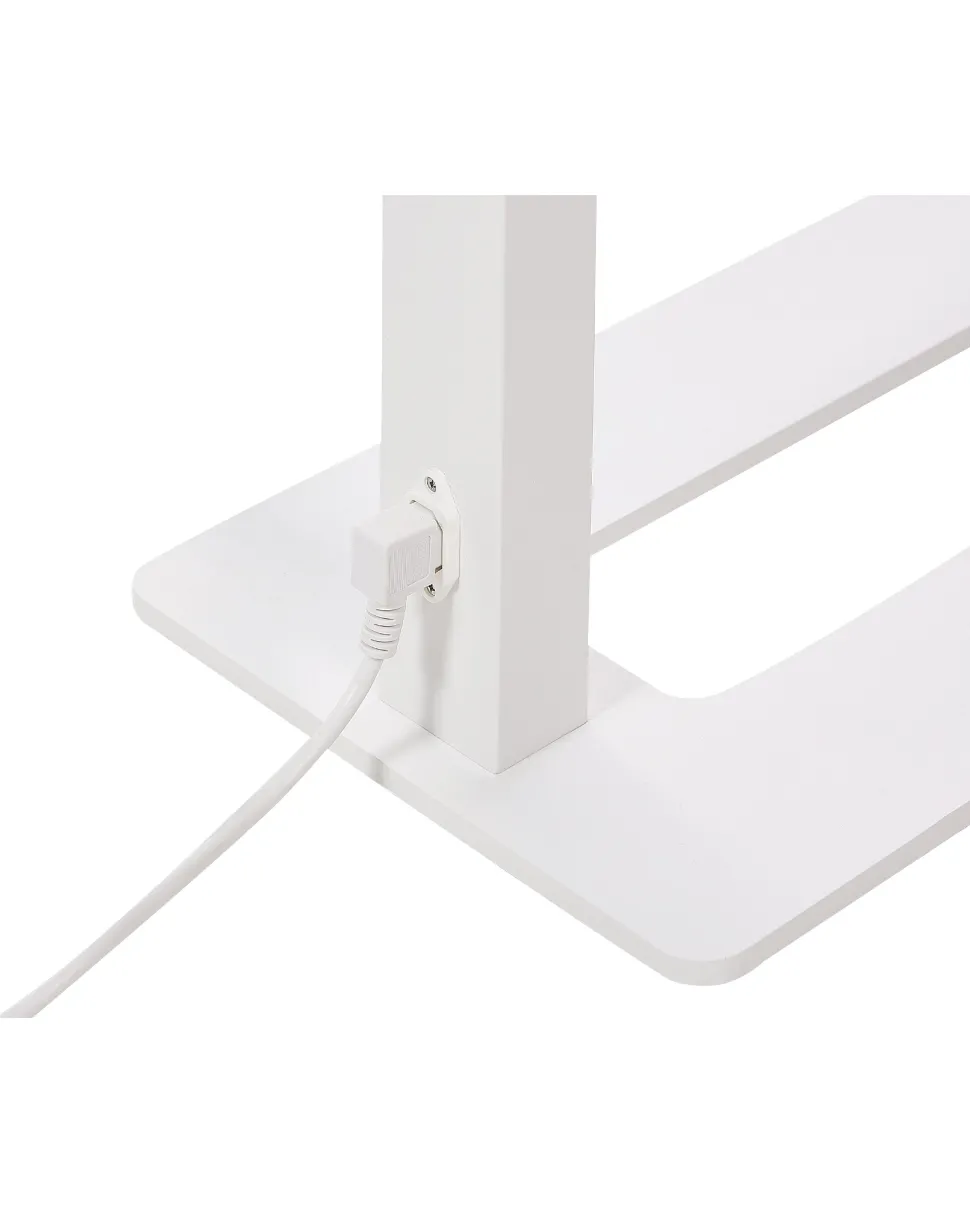 Stehlampe Led Metall Weis 196 Cm Rechteckig Orion