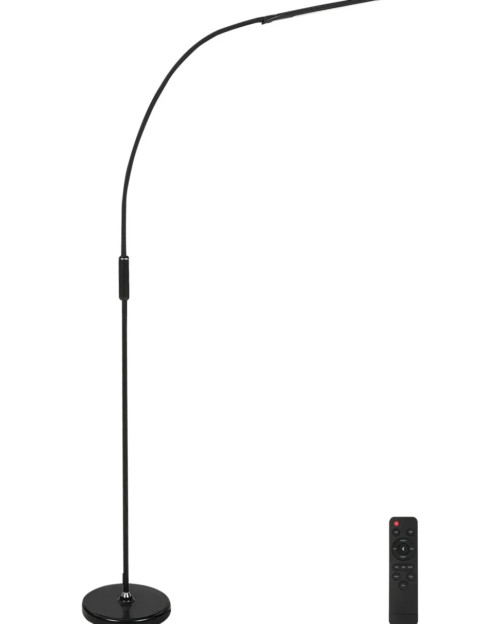 Stehlampe Led Schwarz 220 Cm Rechteckig Verstellbar Yantic