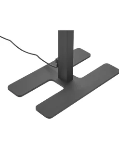 Stehlampe Led Schwarz 2-Flammig 196 Cm Rechteckig Sculptor