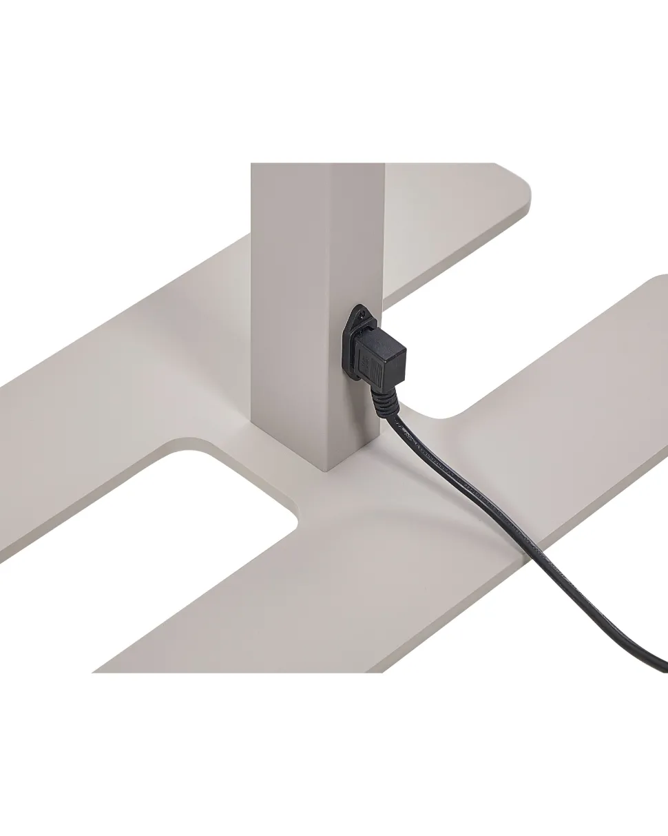 Stehlampe Led Silber 2-Flammig 196 Cm Rechteckig Sculptor