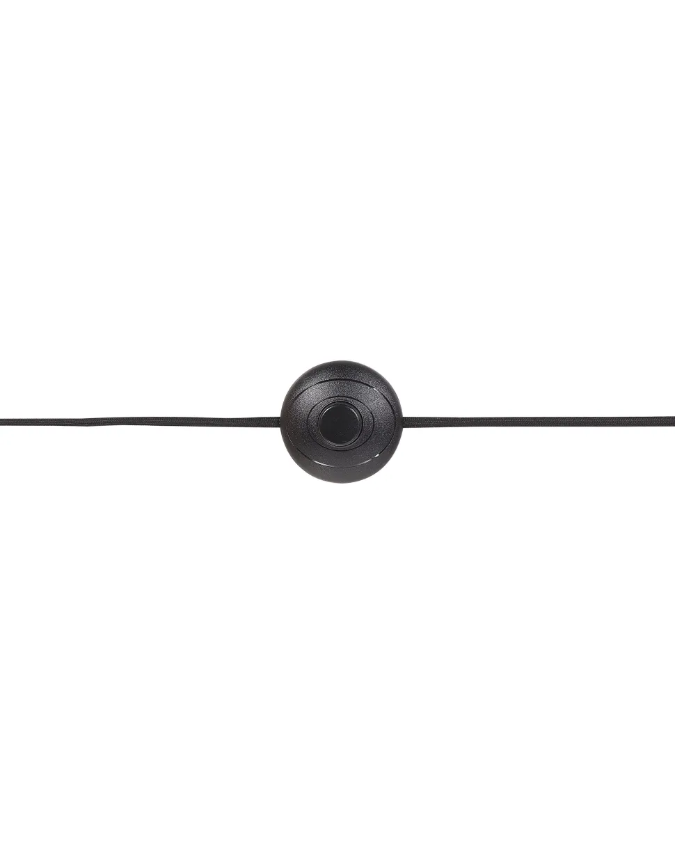 Stehlampe Metall Schwarz / Gold Matt 156 Cm Rund Tyria