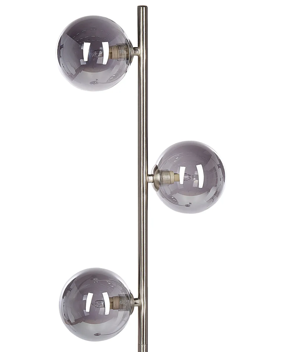 Stehlampe Metall Silber Ramis