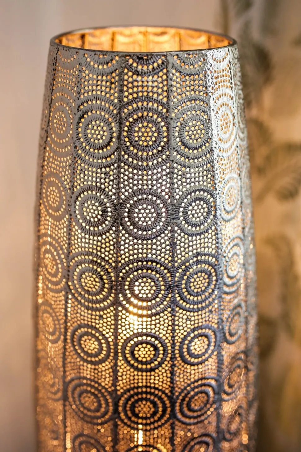 Stehlampe Nickel 85 Cm Laternenform Maringa