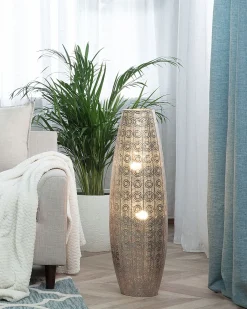 Stehlampe Nickel 85 Cm Laternenform Maringa