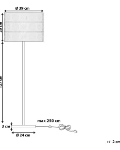 Stehlampe Nickel 147 Cm Trommelform Nuon
