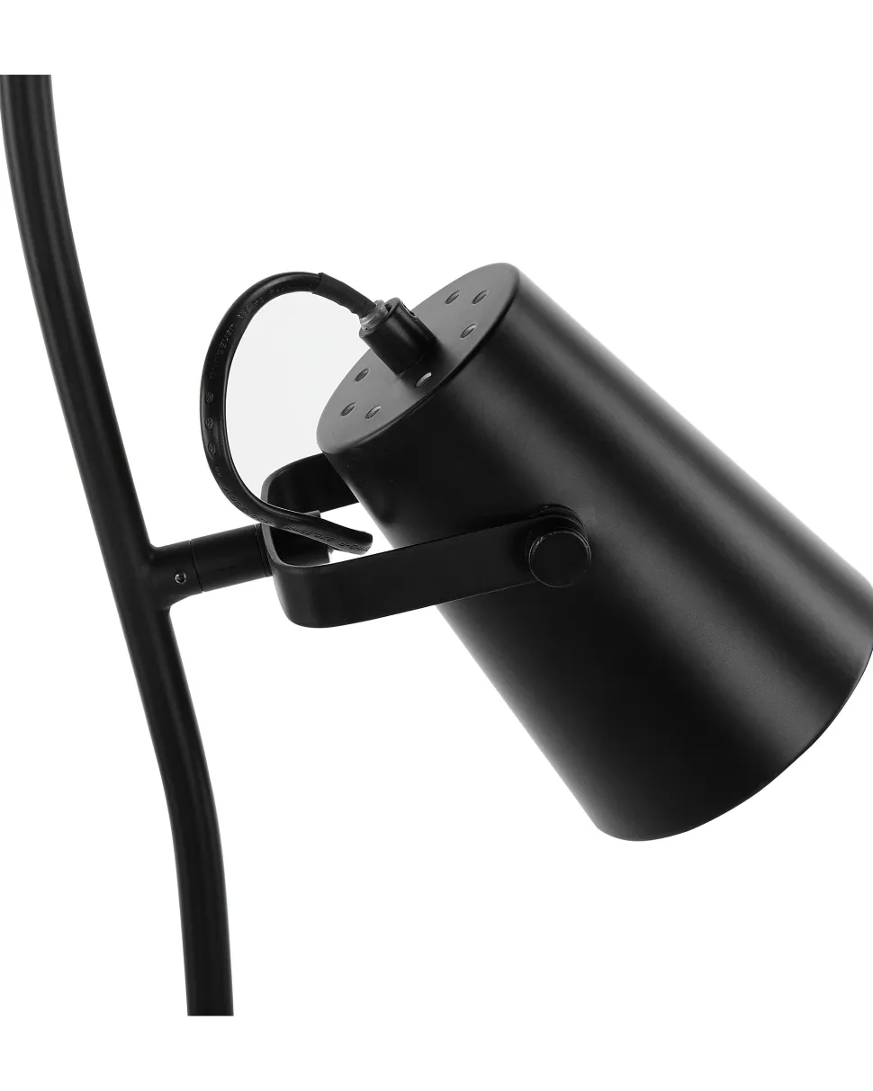 Stehlampe Schwarz 149 Cm Glockenform Flint