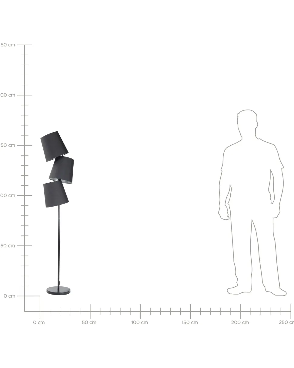 Stehlampe Schwarz 164 Cm Kegelform Rio Grande