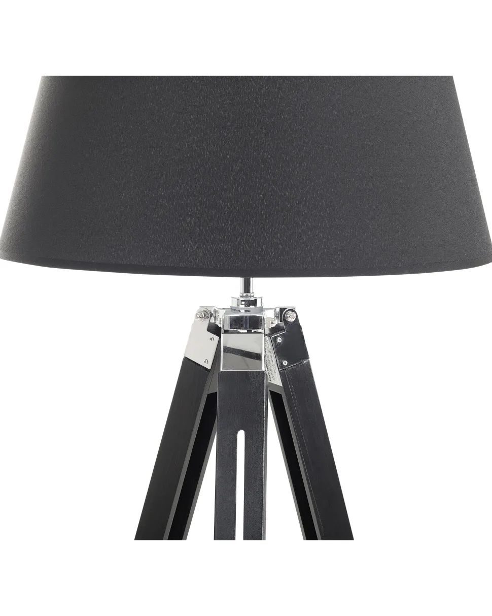 Stehlampe Schwarz 143 Cm Kegelform Madeira