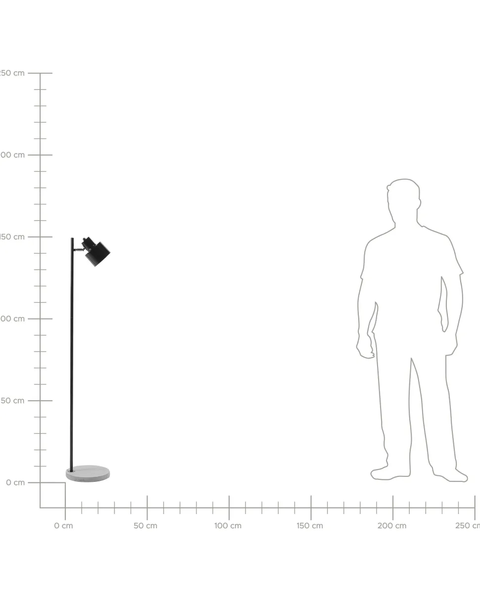 Stehlampe Schwarz 149 Cm Rund Corbones