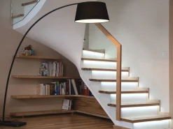 Stehlampe Schwarz 188 Cm Rund Marmorfus Benue