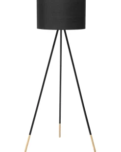 Stehlampe Schwarz 157 Cm Trommelform Tobol