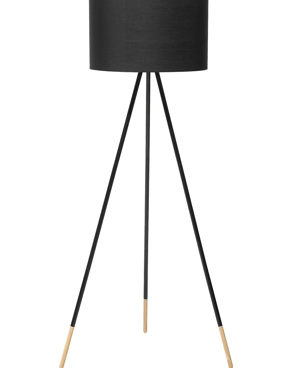 Stehlampe Schwarz 157 Cm Trommelform Tobol