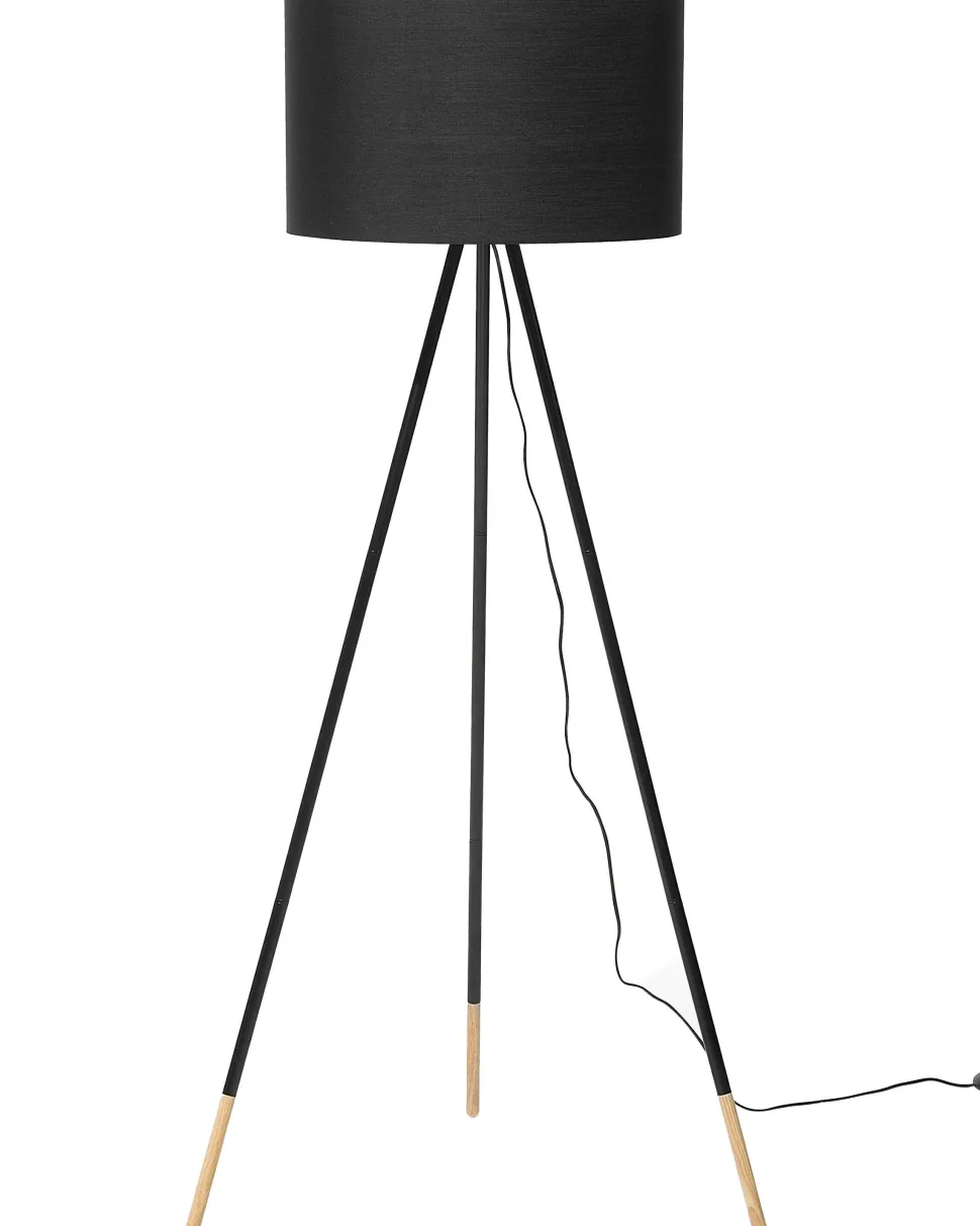 Stehlampe Schwarz 157 Cm Trommelform Tobol