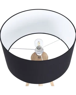 Stehlampe Schwarz 140 Cm Trommelform Nitra