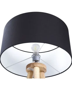 Stehlampe Schwarz 140 Cm Trommelform Nitra