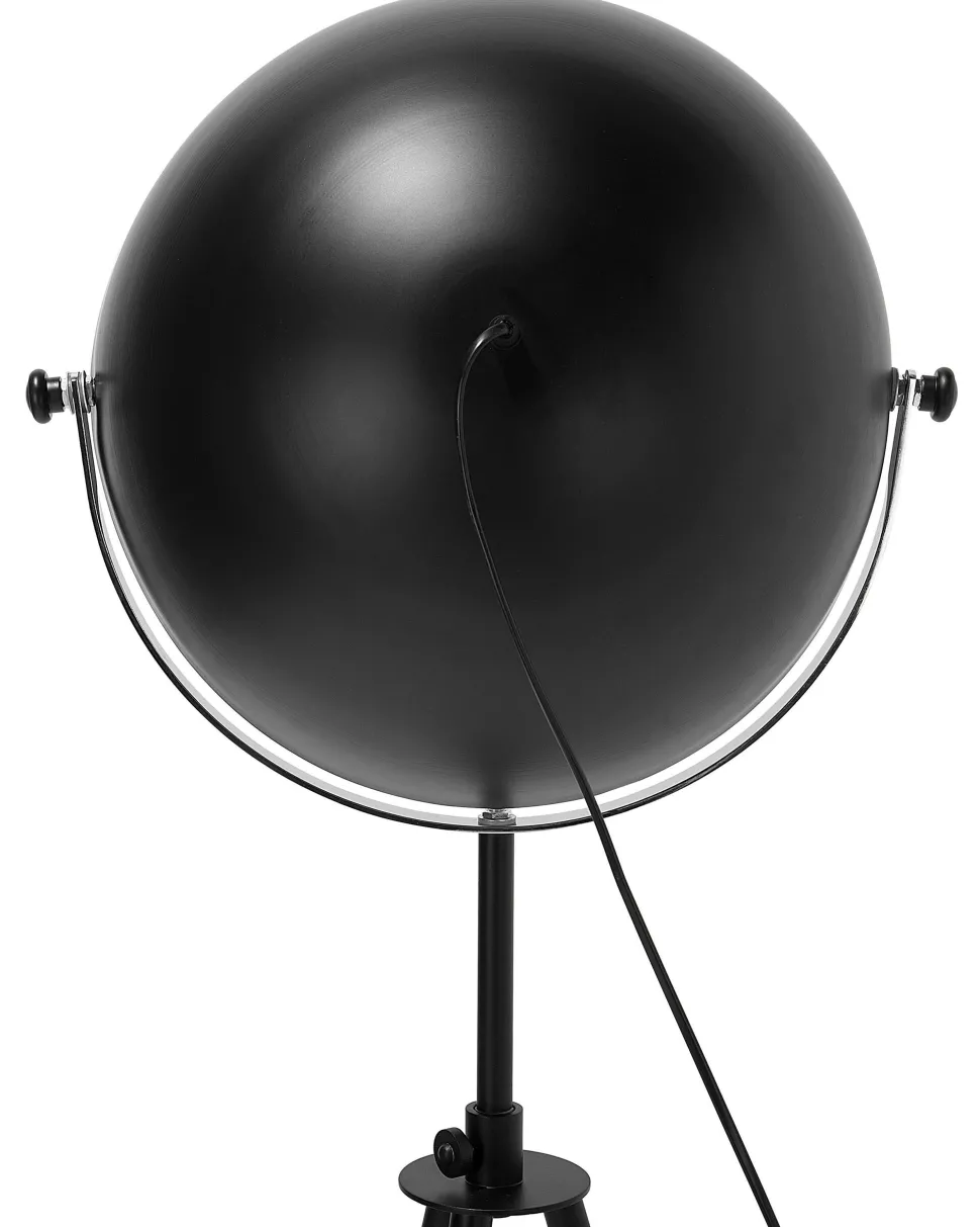 Stehlampe Schwarz / Gold 170 Cm Rund Thames