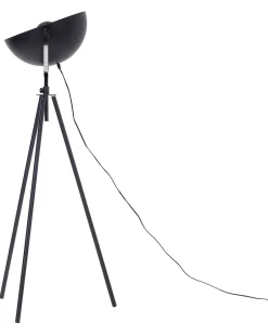 Stehlampe Schwarz / Gold 170 Cm Rund Thames