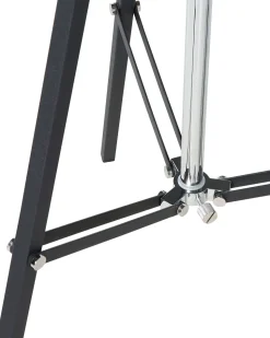 Stehlampe Schwarz / Silber 165 Cm Rund Thames Ii