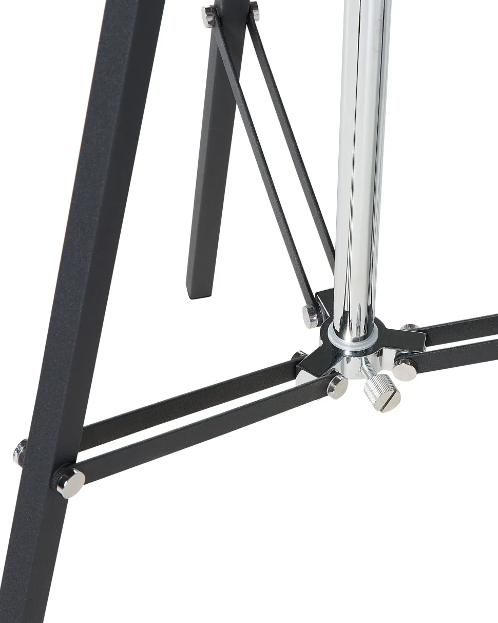 Stehlampe Schwarz / Silber 165 Cm Rund Thames Ii
