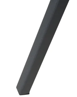 Stehlampe Schwarz / Silber 165 Cm Rund Thames Ii
