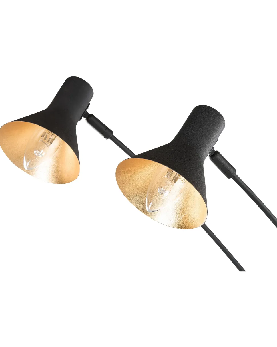 Stehlampe Schwarz 5-Flammig 205 Cm Kegelform Baraga
