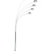 Stehlampe Silber 212 Cm Rund Marmorfus Flinders