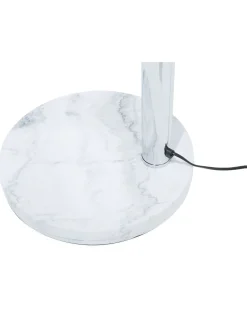 Stehlampe Silber 212 Cm Rund Marmorfus Flinders