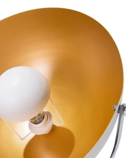 Stehlampe Weis / Gold 170 Cm Rund Thames