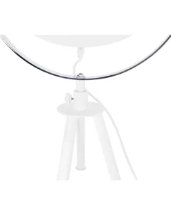 Stehlampe Weis / Gold 170 Cm Rund Thames