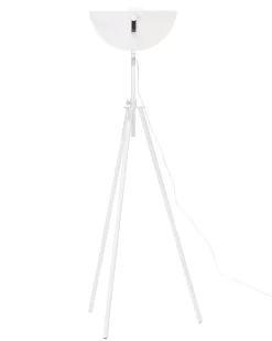 Stehlampe Weis / Gold 170 Cm Rund Thames