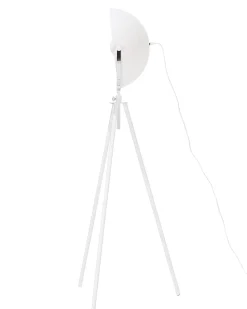 Stehlampe Weis / Gold 170 Cm Rund Thames