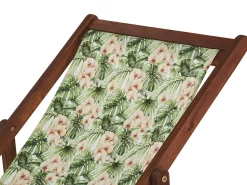 Stoffbezug 2Er Set Fur Gartenliegen Anzio / Avellino Blumenmotiv Rosa