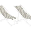 Stoffbezug 2Er Set Fur Gartenliegen Anzio / Avellino Bohomuster Sandbeige