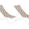 Stoffbezug 2Er Set Fur Gartenliegen Anzio / Avellino Orangenmotiv Mehrfarbig