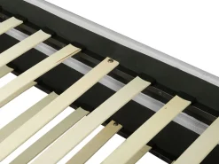 Tagesbett Ausziehbar Polsterbezug Hellgrau Leinenoptik Lattenrost 80 X 200 Cm Marmande