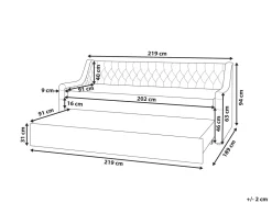 Tagesbett Ausziehbar Samtstoff Rosa Lattenrost 90 X 200 Cm Montargis