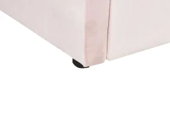 Tagesbett Ausziehbar Samtstoff Pastellrosa 90 X 200 Cm Eyburie