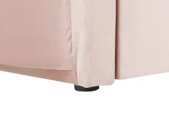 Tagesbett Ausziehbar Samtstoff Pastellrosa Lattenrost 90 X 200 Cm Chavonne