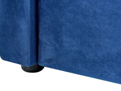 Tagesbett Ausziehbar Samtstoff Marineblau Lattenrost 90 X 200 Cm Montargis